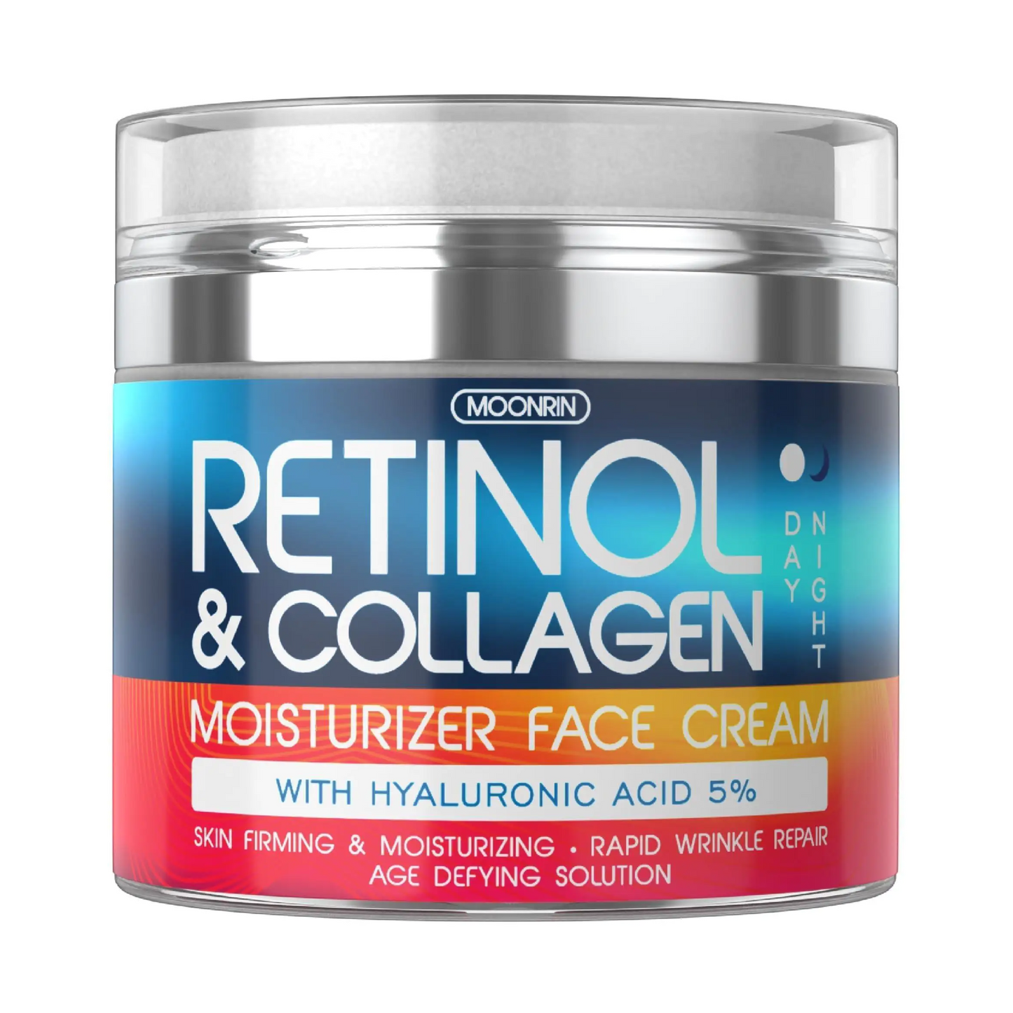 Retinol Cream for Face Collagen Retinol Moisturizer with Hyaluronic Acid 1.8 Oz DD