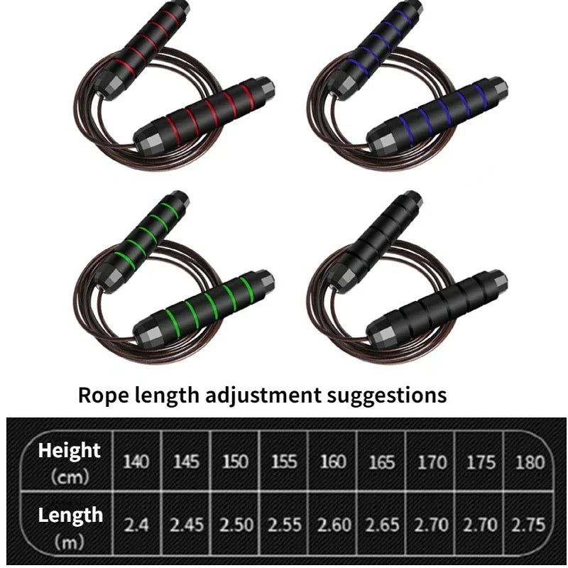Rapid Speed Jump Rope lose weight Steel Skipping Rope Exercise Adjustable Jumping Rope Fitness gym Training Home Sport Equipment