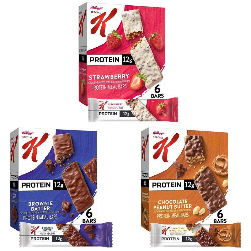 Special K Bar Protein Meal Bars 12g Protein (3 Boxes 18 Bars)